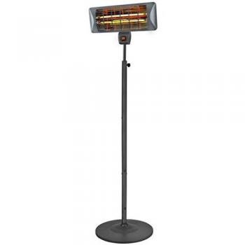 Eurom Q de Time 2000S Interior y Exterior Negro 2000 W Calefactor de cuarzo