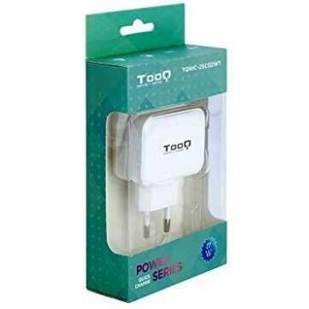 TooQ TQWC-2SC02WT - Cargador de pared con 2 x