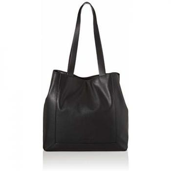 Esprit Accessoires 099EA1O016 - Bolso de hombro de Poliuretano Mujer, color Negro, talla 17x33x33,5 cm
