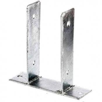 Base de Poste en U Galvanizada para Atornillar ETA-10/0210 91x200x60x50x200mm