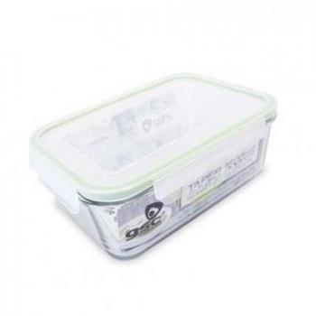 Taper hermético rectangular de cristal de 1600ml GSC 2703107