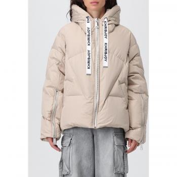 Khrisjoy Women's Sand Quilted Nylon Jacket - Size 1