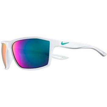 Nike Vision Legend S Unisex Sunglasses - White/Grey/Teal, CAT 3 Mirrored