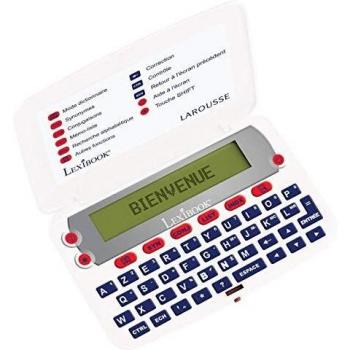 Diccionario Electrónico Larousse de Bolsillo Lexibook con Definiciones, Sinónimos, Conjugación y Corrector de Ortografía
