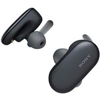 Sony WF-SP900 True Wireless Sports Headphones for Total Freedom with IPX8 Waterproof Rating and 4 GB Internal Memory - Black