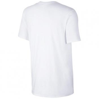 Nike M NSW Club EMBRD FTRA Camiseta, Hombre, Blanco