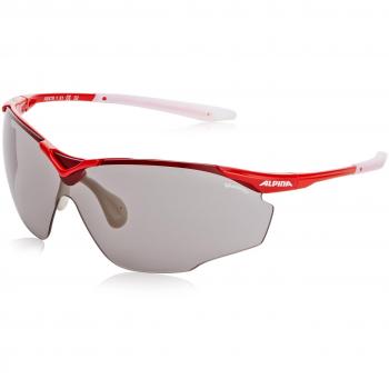 ALPINA Splinter Shield VL - Gafas de Ciclismo, Talla única, Color Rojo