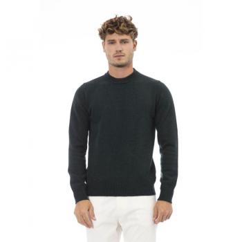 Alpha Studio Green Wool Sweater - IT50 | L
