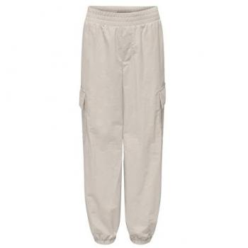 Only Kids Echo Beige Cargo Pants with Cuff for Girls