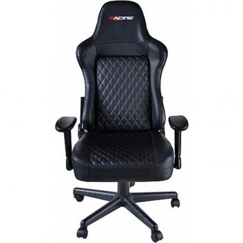 Silla Gaming Ergonómica Omega Reclinable con Soporte Lumbar Ajustable - Negro