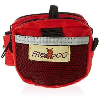 Freedog FD6000032, Bolsillos para Correa Extensible, Rojo