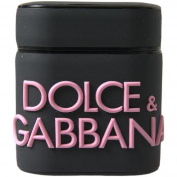 Dolce & Gabbana Black Pink Silicone Embossed Logo Airpods Case, Phone Accessories, unisex, Black, Size: ONE SIZE