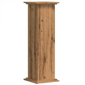 Soporte de planta madera ingeniería roble artesano 33x33x100 cm