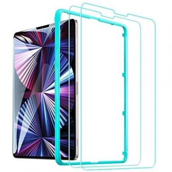 Esr protector de pantalla 2 unidades para ipad air 4 2020 109 pulgadas y ipad pro 11 2020 cristal templadoresistente a aranazos incluye marco de instalacion
