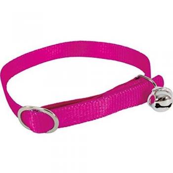 Collar y correa de nylon para gato 10mm/1m color fucsia Zolux