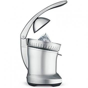 Sage Appliances The Citrus Press Exprimidor de limón, 110 W, Robusta Carcasa de polímero, Cesta Plegable de Acero Inoxidable, Cono de plástico