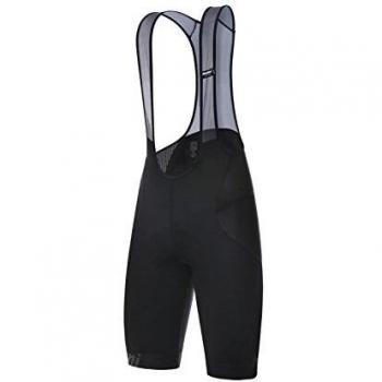 Santini Mago2 - Pantalones Cortos con Tirantes para Hombre, Hombre, Mallas Cortas con Tirantes, CAS3523XL, Negro, XL