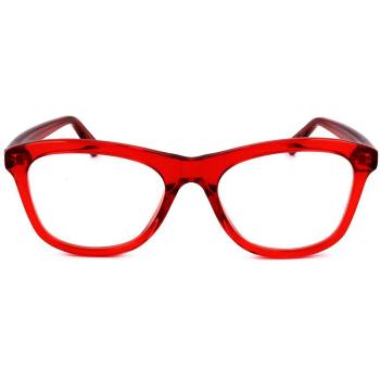 Kway Autres Red Men's Eyeglasses Red Size 52 - Frame Only with Blue Light Block Available
