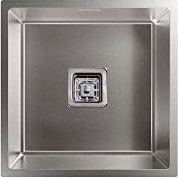 Cata | Fregadero de Cocina Bajo encimera | 1 Cubeta | Modelo CB 40-40 P R10 | Cubeta Cuadrada |Instalación en Mueble de 50 cm | Profundidad de 25 cm | Acero Inoxidable