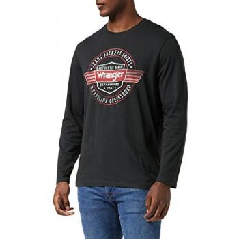 Wrangler Men's Americana T-Shirt, Faded Black, Small