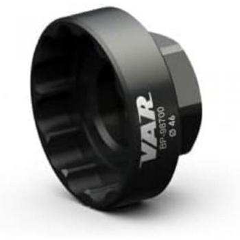 Extractor pedalier VAR Token 48.5 mm - 16 muescas, herramienta para bottom bracket, color negro, recambios para adultos unisex, multicolor, talla única