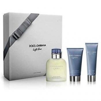 Dolce & Gabbana Light Blue Homme Eau De Toilette 125Ml + Gel Ducha 50Ml + Balsamo Despues Del Afeitado 75Ml