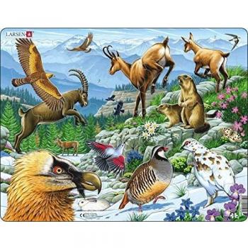 Puzzle Infantil Larsen Alpes - 55 Piezas para Aprender y Jugar