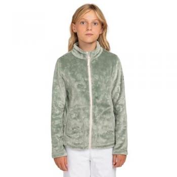 Roxy Sudadera de Forro Polar con Cremallera Igloo para Niñas, Color Lily Pad, Estándar