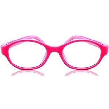 Oval Montura Completa Plástico Rosas Gafas Recetadas para Niños - Gafas Anti-Azules - SmartBuy para Niños
