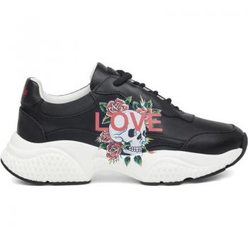 Zapatillas Ed Hardy Insert Runner-Love Negras/Blancas - Tendencia y Confort