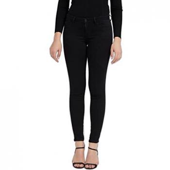 Curve X Black Skinny Jeans for Women, Size W33 L30