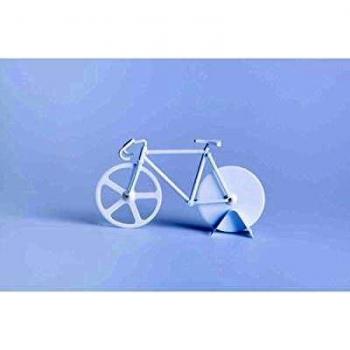 DOIY Design Cortador de Pizza Fixie Pure aleación de Acero 22,5 x 4 x 13 cm, Blanco, 22.5 x 4 x 13 cm