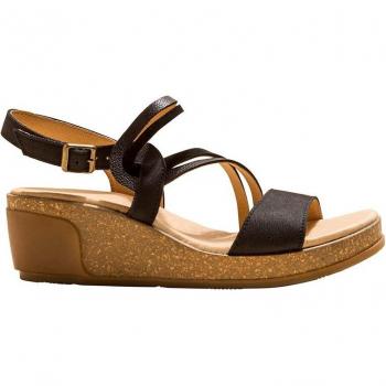 Sandalias LEAVES para mujer de cuña con diseño de hojas en piel vegana - ¡Ideal para lucir elegante y cómoda en cualquier ocasión!