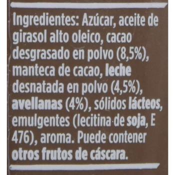 Nocilla Original Crema al Cacao con Avellanas, Bocabajo, sin Aceite de Palma 320g