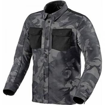 Camisa de Moto REV'IT! Tracer Air 2 Camuflaje Gris Oscuro