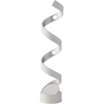 Lámpara LED Sobremesa Helix Aluminio Plateado 960lm 3000K 14,5x66cm