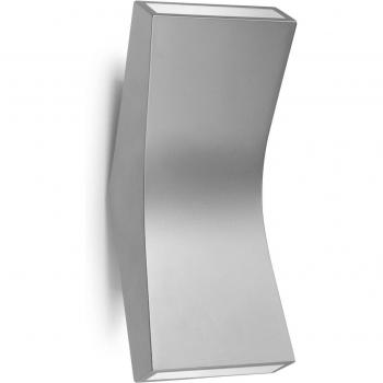 Aplique LED empotrado hacia arriba y hacia abajo LEDS-C4 Grok Bend 880lm 3000K gris 05-4394 aluminio