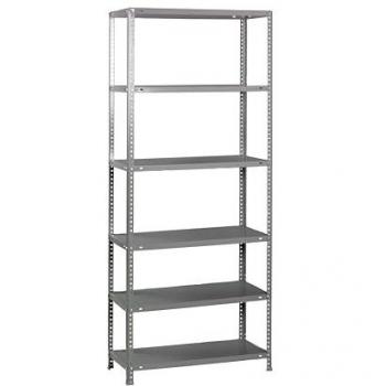 Estantería metálica Advantage Plus 6 baldas gris 2000x1000x300 mm, capacidad de 75 kg por balda