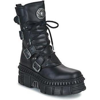 New Rock M-WALL373-S6 Black Men's Boots