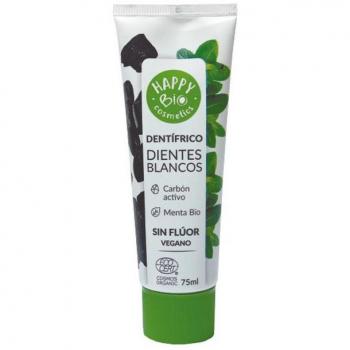 HappyBio Dentífrico Dientes Blancos con Carbón Activo 75 ml
