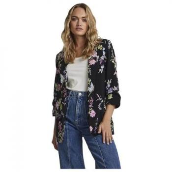 Pieces Bosella Women's Regular Fit Blazer Jacket - Black, XL