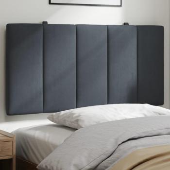 Dark Grey Velvet Headboard Cushion 100 cm