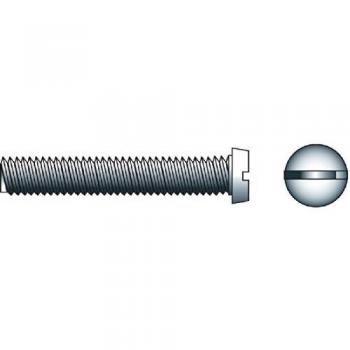 Gfd - Tornillo cilindrico con ranura/s din84 4x10mm zinc/ado blanco