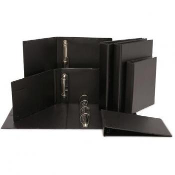 Carpeta de anillas Grafoplás - PVC - Cuarto apaisado - 2 anillas x 25 mm - Color negro