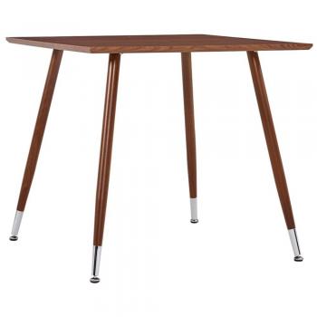 Brown MDF Dining Table 31.7x31.7x28.7
