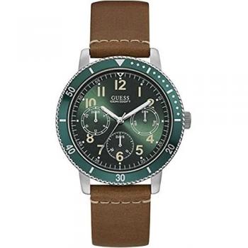 Guess Men Multi Dial Quartz Watch with Leather Strap W1169G1