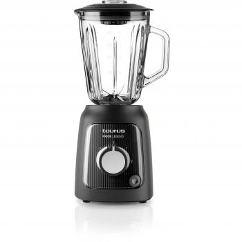 Batidora de Vaso Taurus Prior Legend, 1000W, Jarra de Vidrio de 1.5L, 2 Velocidades + Turbo, Cuchilla Extraíble de Acero Inoxidable con 4 Filos