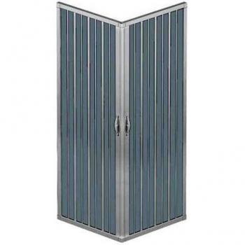 Roll plast blun2concc28080100 cabinas de ducha puerta, tamaño: 80 x 100 x h 185 cm, de PVC, apertura lateral, 2 puertas, color blanco