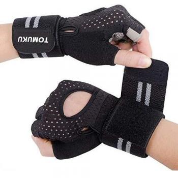 Guantes de gimnasio, guantes entrenamiento con soporte completo para la muñeca, protección de la palma, Guantes deportivos transpirables, ideales para levantamiento de pesas, flexiones