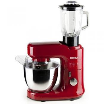 Robot de cocina multifuncional DOMO DO9145KR 700W con batidora y cortador de verduras rojo 4.5L